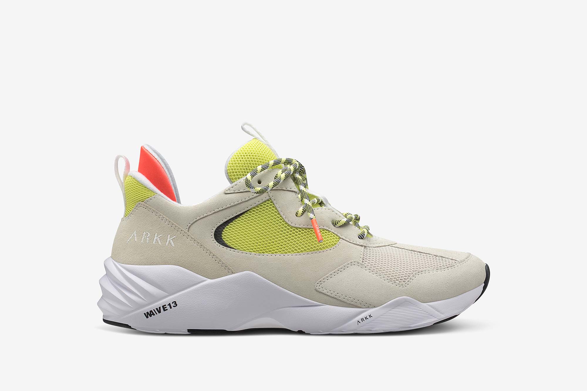 ARKK Collection Kanetyk Suede W13 Off White Neon Lime - Men Kanetyk