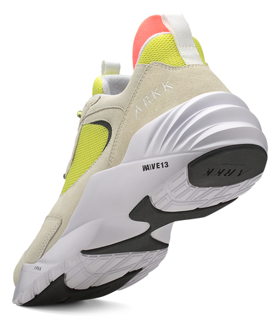 ARKK Collection Kanetyk Suede W13 Off White Neon Lime - Women Kanetyk