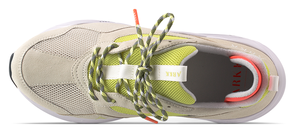 ARKK Collection Kanetyk Suede W13 Off White Neon Lime - Women Kanetyk