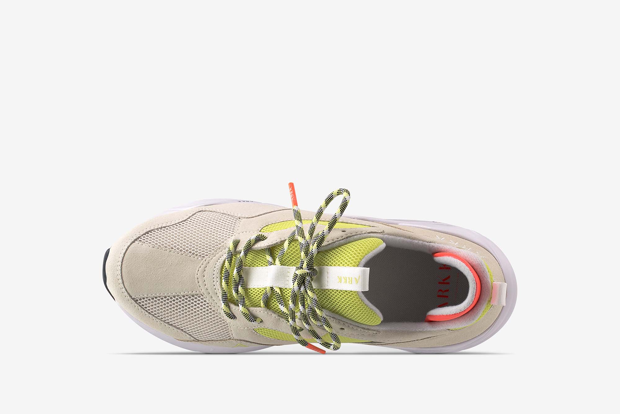ARKK Collection Kanetyk Suede W13 Off White Neon Lime - Women Kanetyk