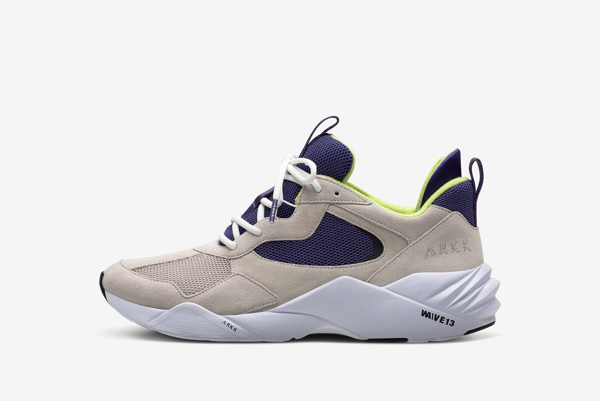 ARKK Copenhagen - Essential Line Kanetyk Suede W13 Wind Grey Bright Blue - Women Kanetyk Wind Grey