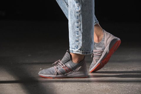 ARKK Collection Lion FG H-X1 Dove Grey Bright Red - Women Lion Grey