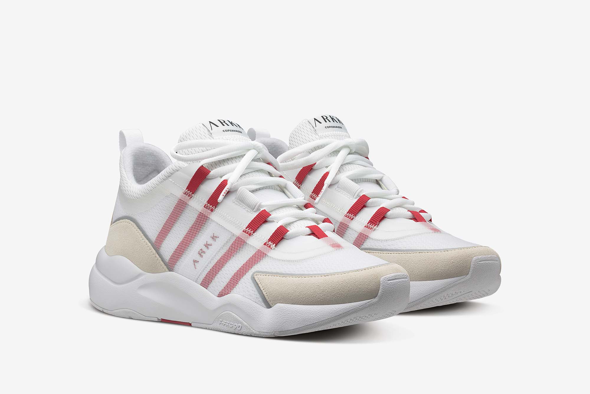 ARKK Collection Lyron Mesh F-PRO90 White Vivid Red - Men Lyron White Vivid Red