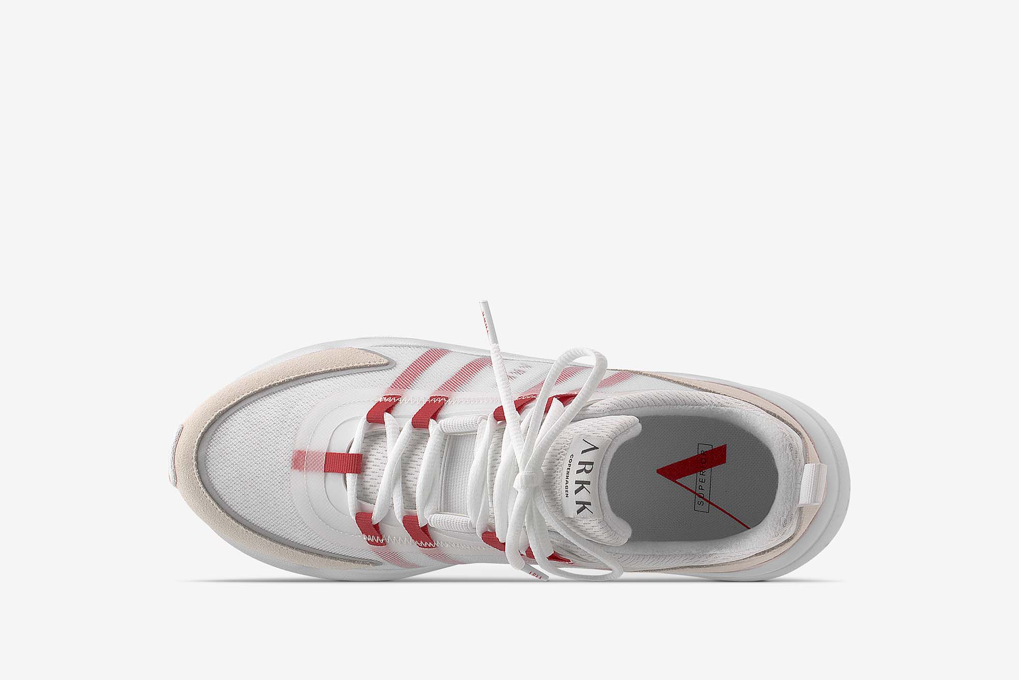 ARKK Copenhagen - Superior Line Lyron Mesh F-PRO90 White Vivid Red - Men Lyron White Vivid Red
