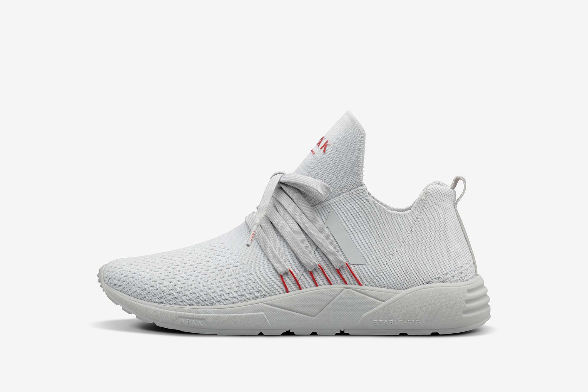 ARKK Collection Raven FG 2.0 S-E15 Disrupted Light Grey Burnt Red - Men Raven Light Grey
