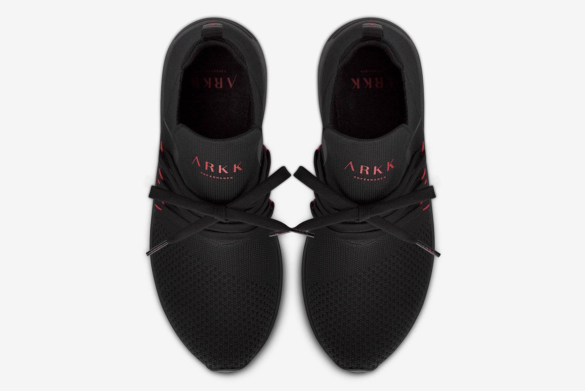 ARKK Collection Raven FG 2.0 S-E15 Triple Black Burnt Red - Men Raven Black