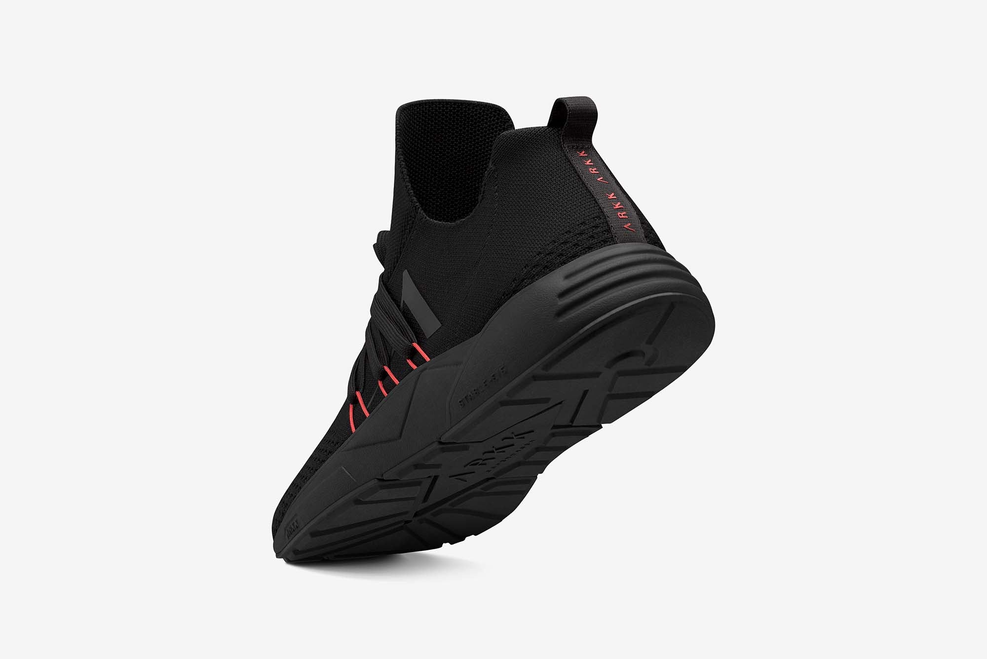 ARKK Collection Raven FG 2.0 S-E15 Triple Black Burnt Red - Men Raven Black