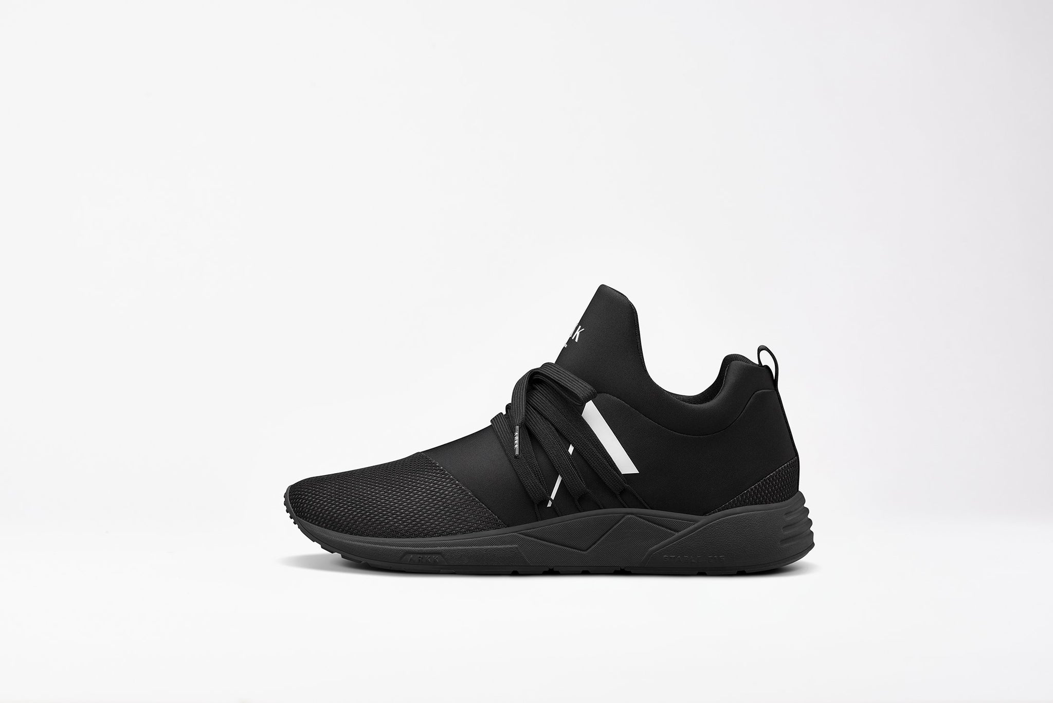 ARKK Copenhagen - Iconic Line Raven Mesh S-E15 All Black White-MEN Raven Black