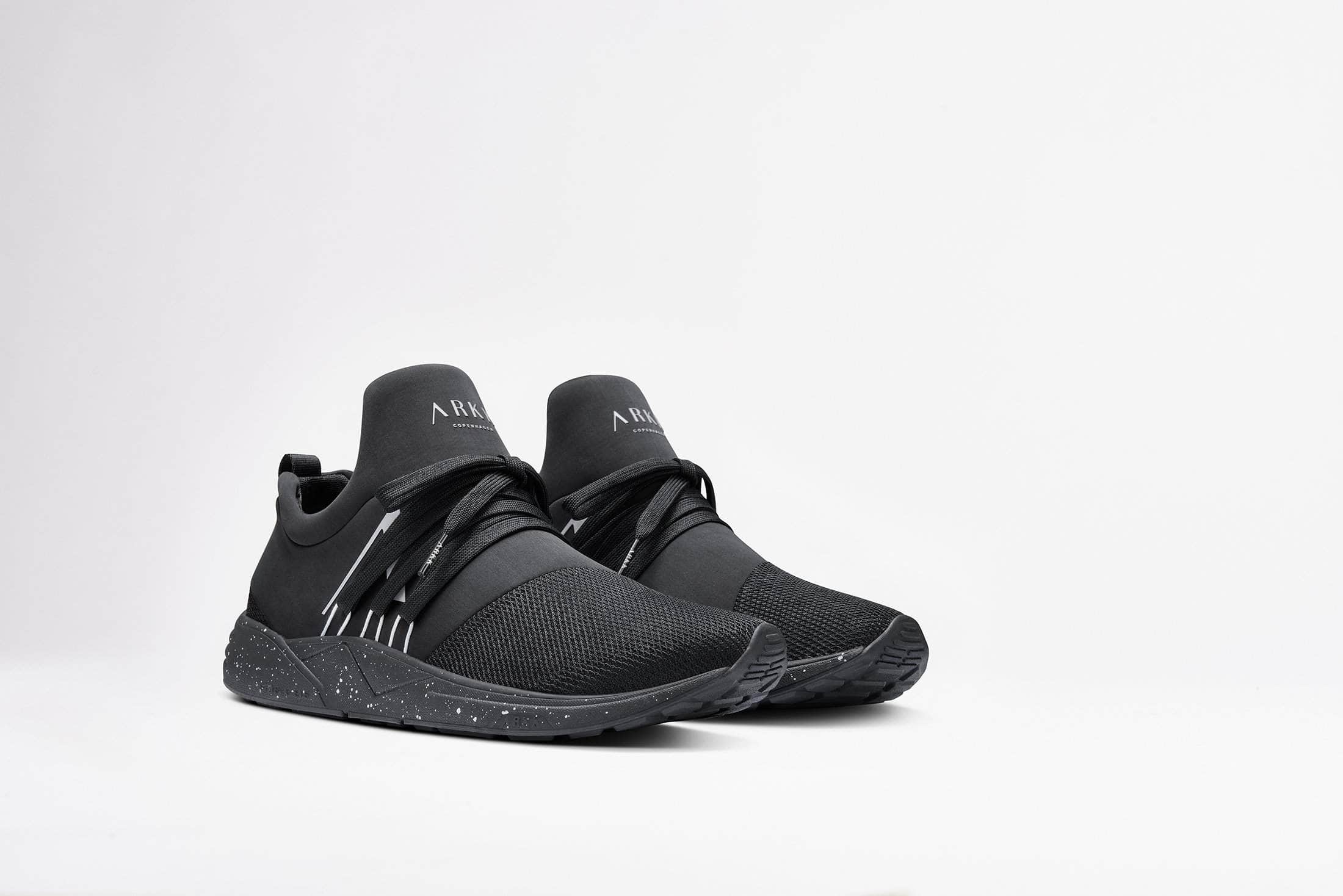 ARKK Collection Raven Mesh S-E15 Black White Spray - Men Raven Black