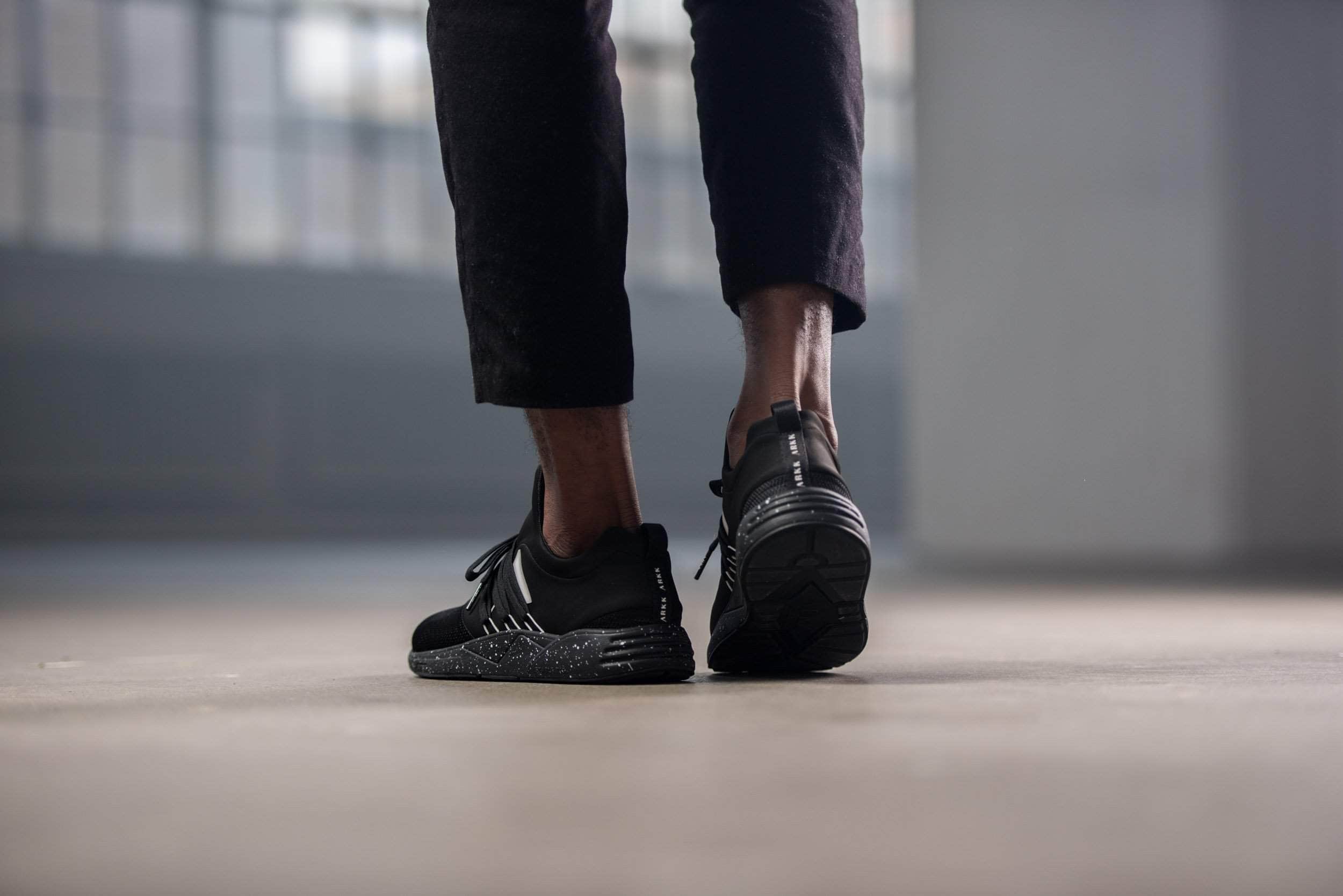 ARKK Collection Raven Mesh S-E15 Black White Spray - Men Raven Black