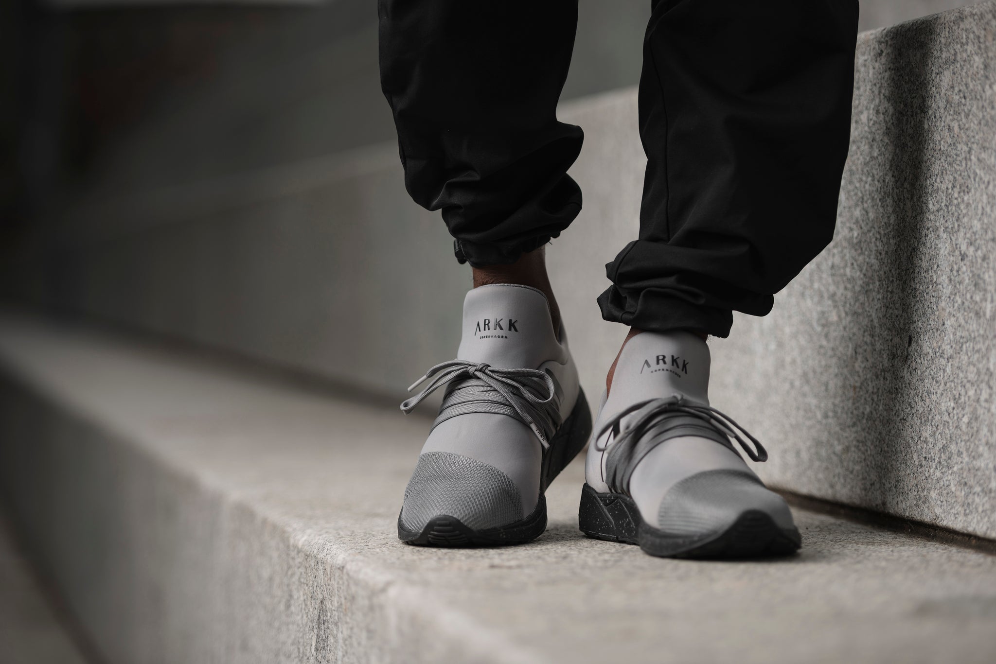 ARKK Collection Raven Mesh S-E15 Grey Black Spray - Men Raven Grey