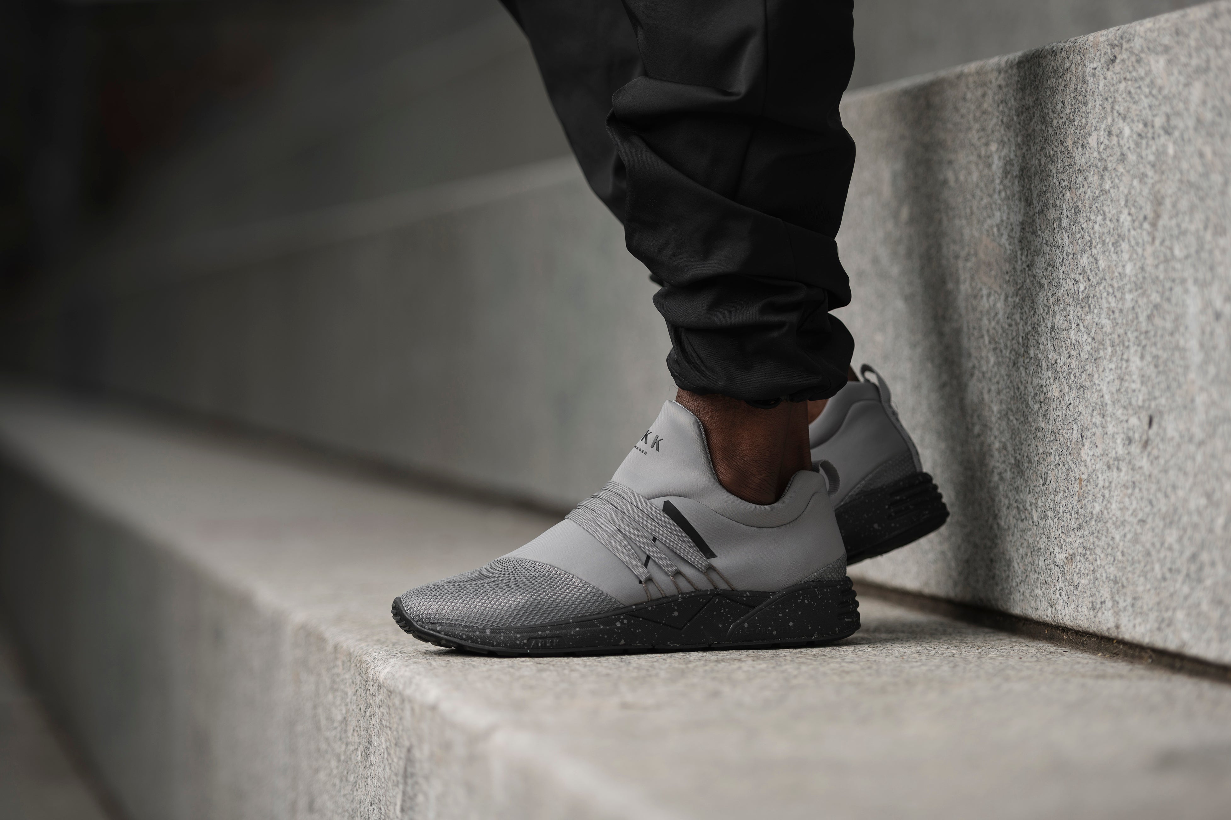 ARKK Collection Raven Mesh S-E15 Grey Black Spray - Men Raven Grey