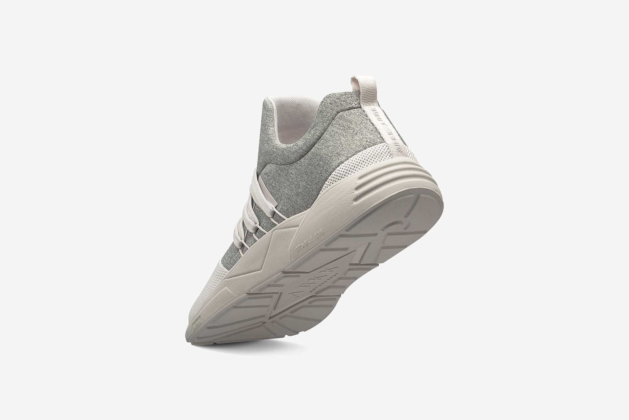 ARKK Copenhagen - Essential Line Raven Mesh S-E15 Grey Melange White - Women Raven Grey Melange
