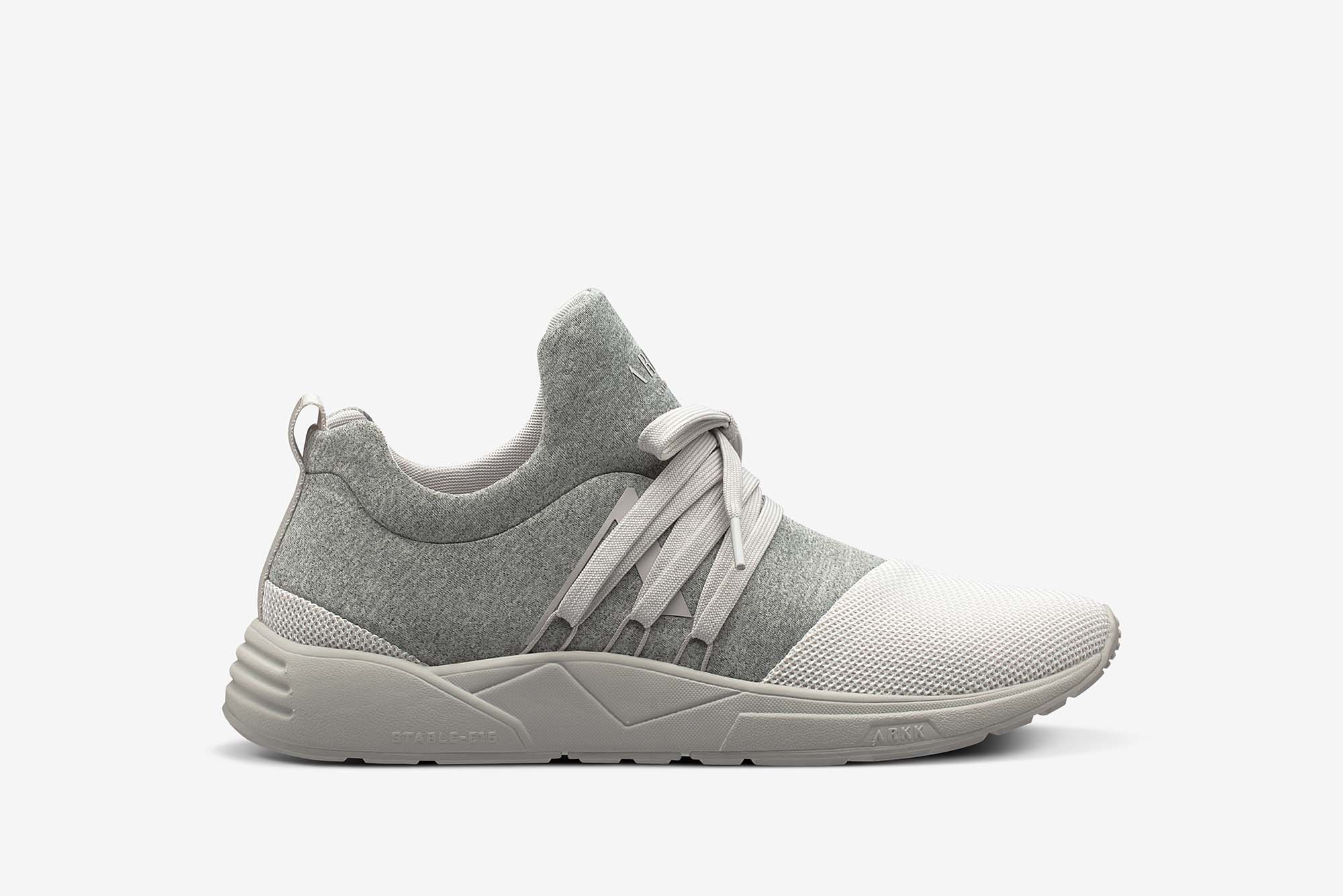 ARKK Collection Raven Mesh S-E15 | Grey Melange White | Men Raven Grey Melange