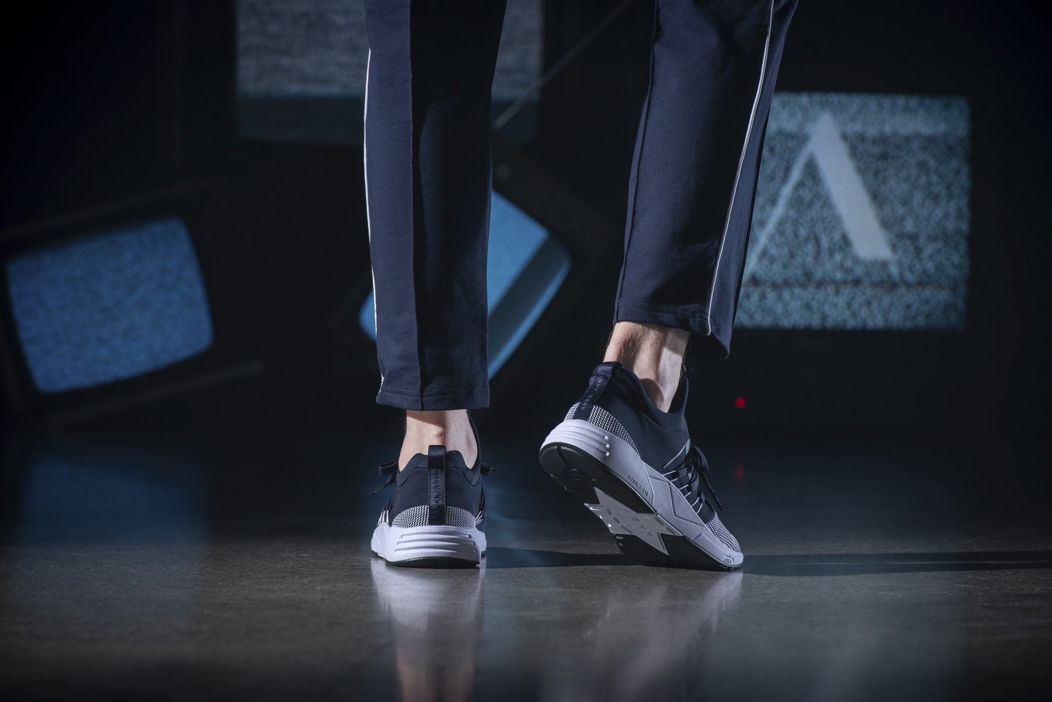 ARKK Copenhagen - Iconic Line Raven Mesh S-E15 Midnight White-MEN Raven Midnight