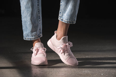 ARKK Collection Raven Mesh Velvet S-E15 Soft Rose White - Women Raven Soft Pink