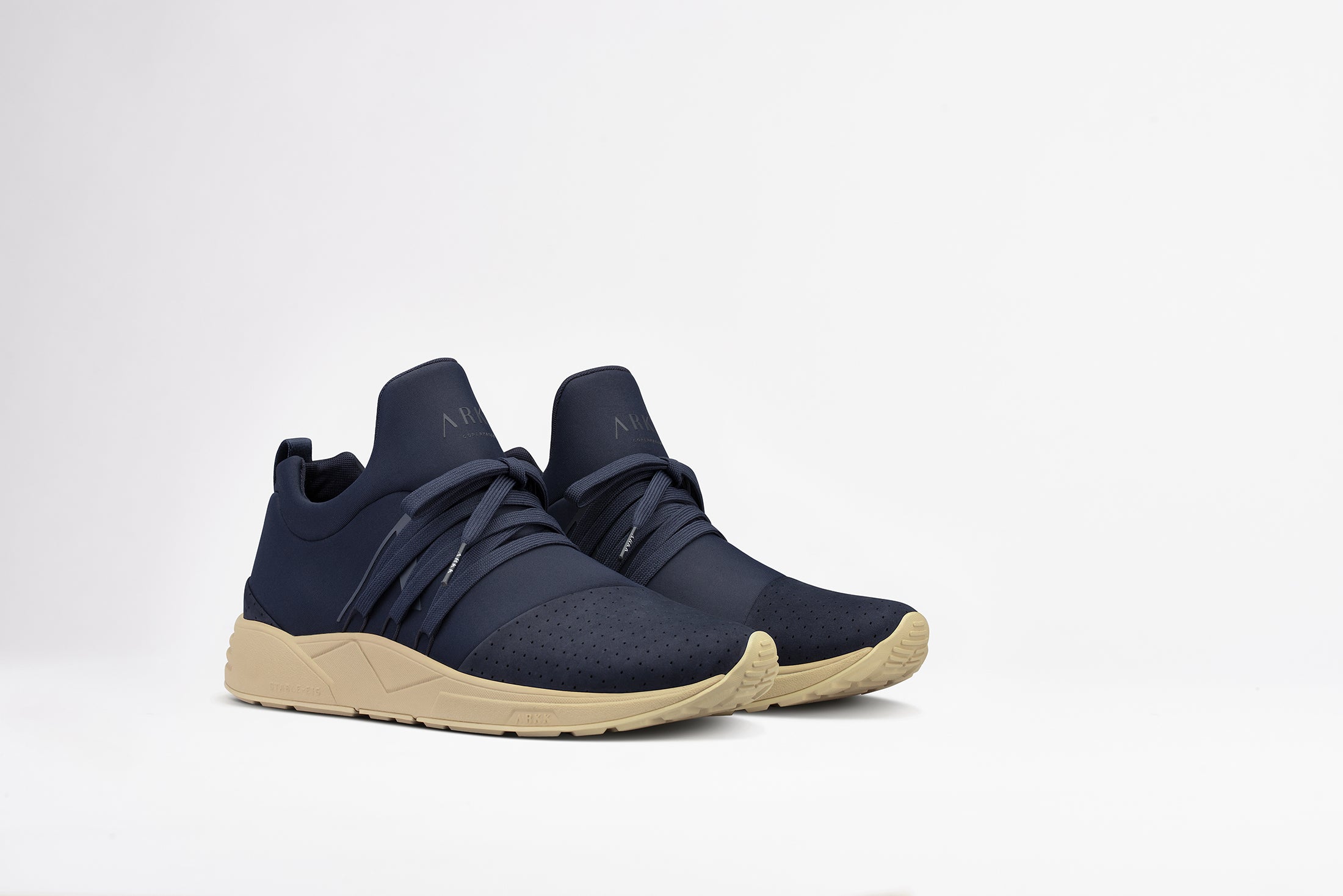 ARKK Collection Raven Nubuck S-E15 Navy Tan - Men Raven Navy