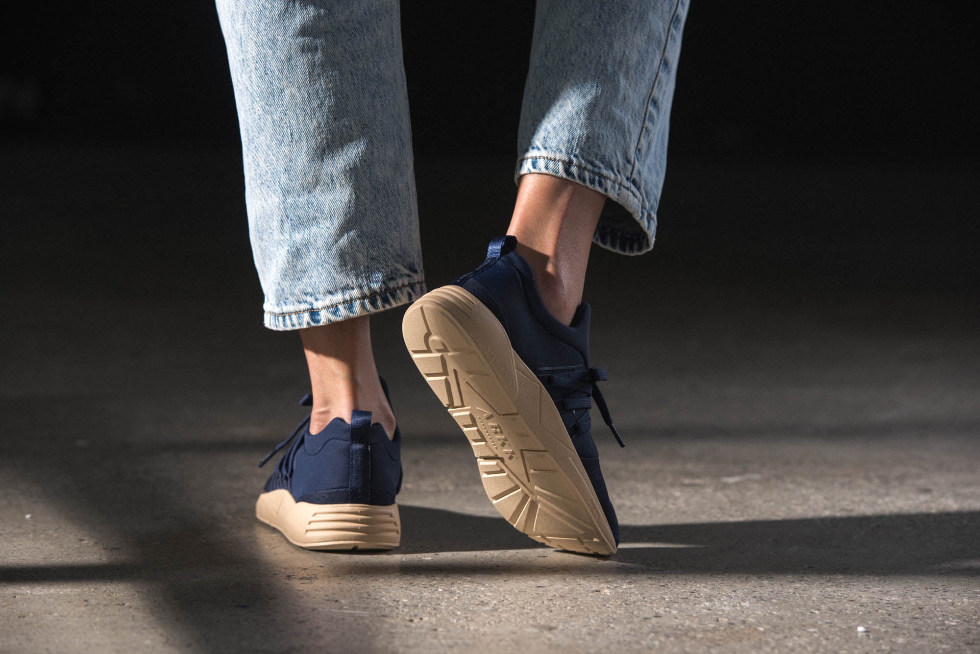 ARKK Collection Raven Nubuck S-E15 Navy Tan - Women Raven Navy