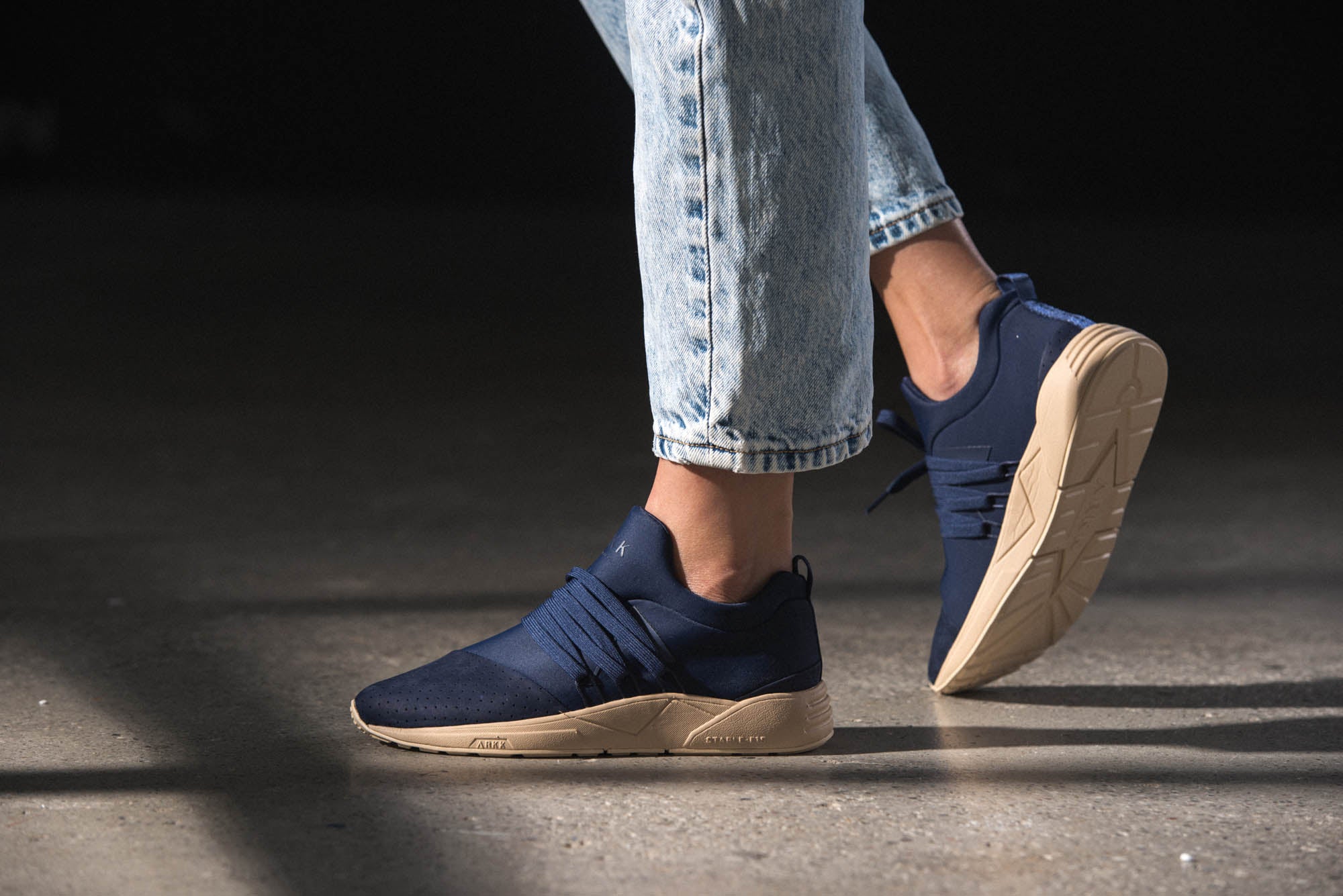 ARKK Collection Raven Nubuck S-E15 Navy Tan - Women Raven Navy