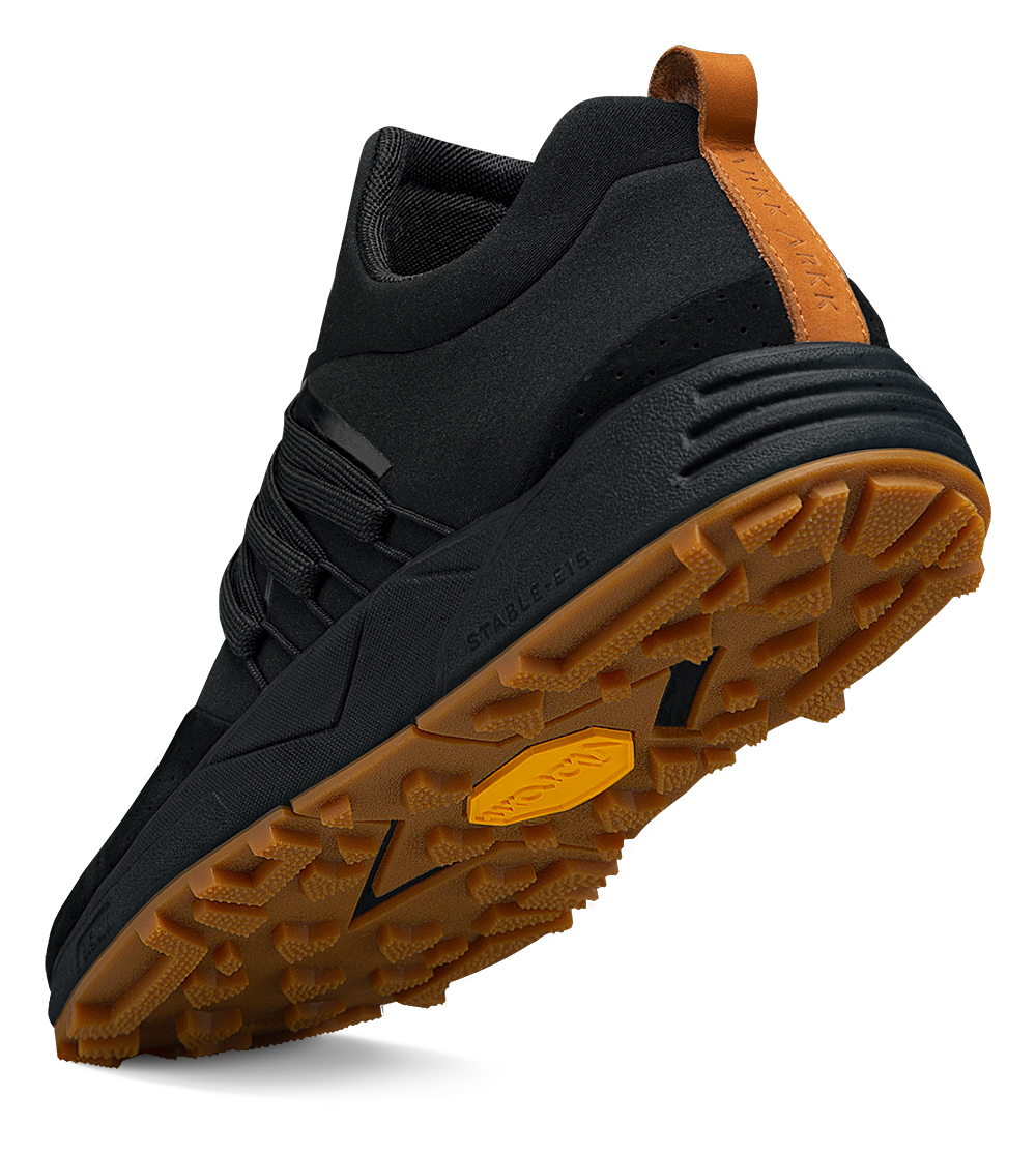 ARKK Collection Raven Nubuck S-E15 Vibram | Black Brown Gum | Men Raven