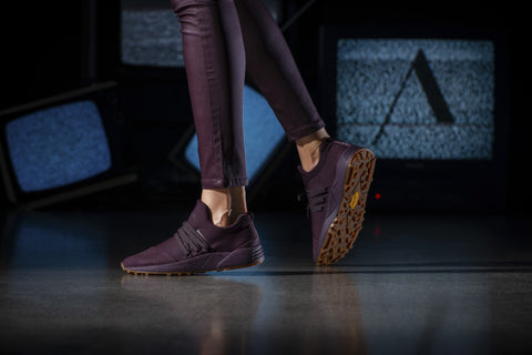 ARKK Copenhagen - Main Line Raven Nubuck S-E15 Vibram® Dark Bordeaux Gum-Women Raven Dark Bordeaux