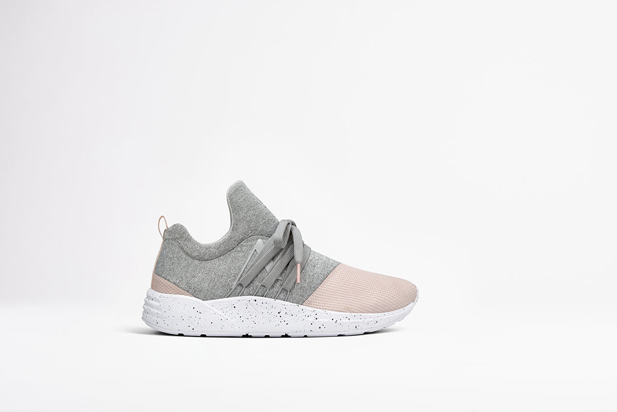 ARKK Collection Raven S-E15 | Grey Melange Soft Pink Spray | Women Raven Light Grey Melange