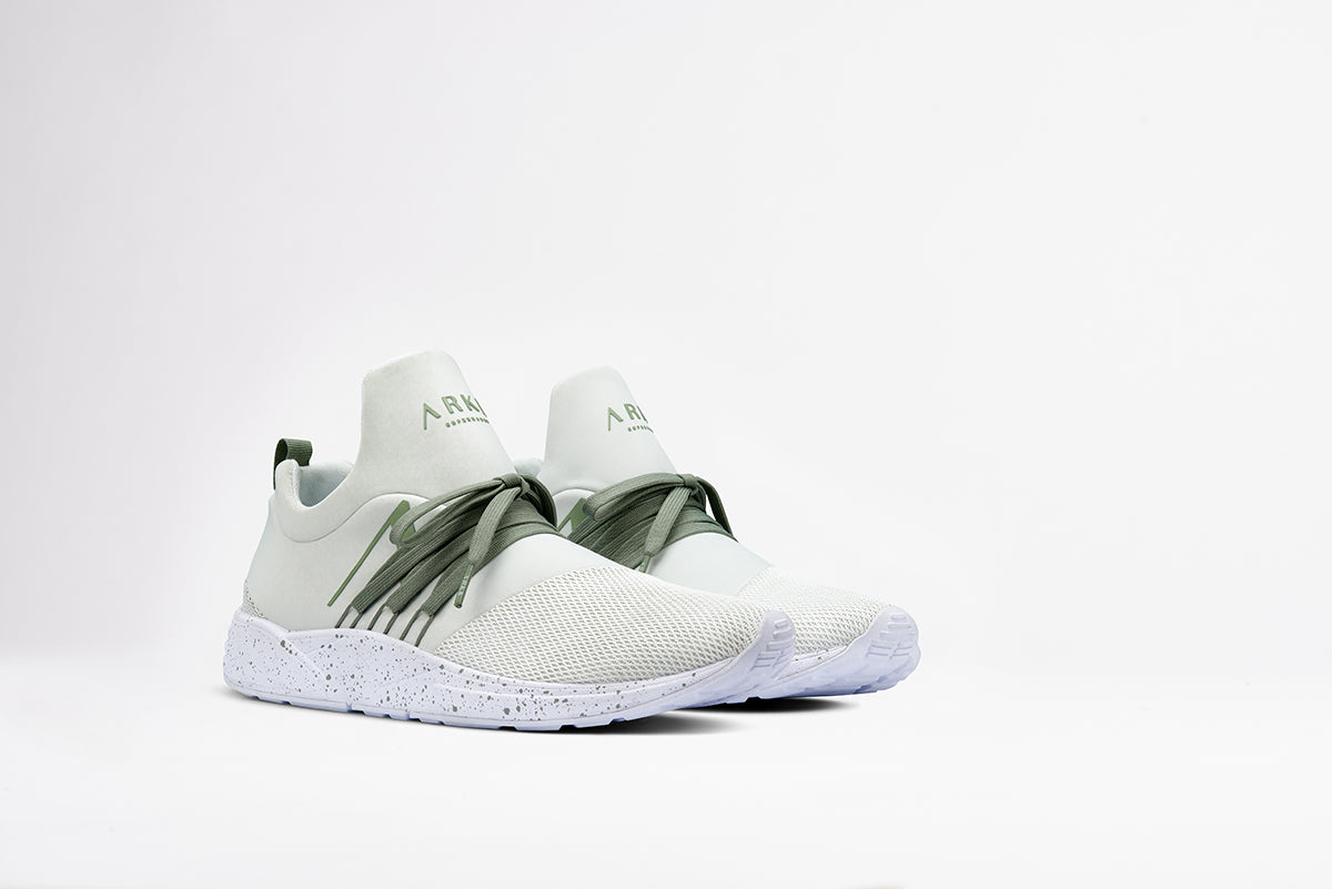 ARKK Collection Raven S-E15 White Granite Green Spray - Men Raven White