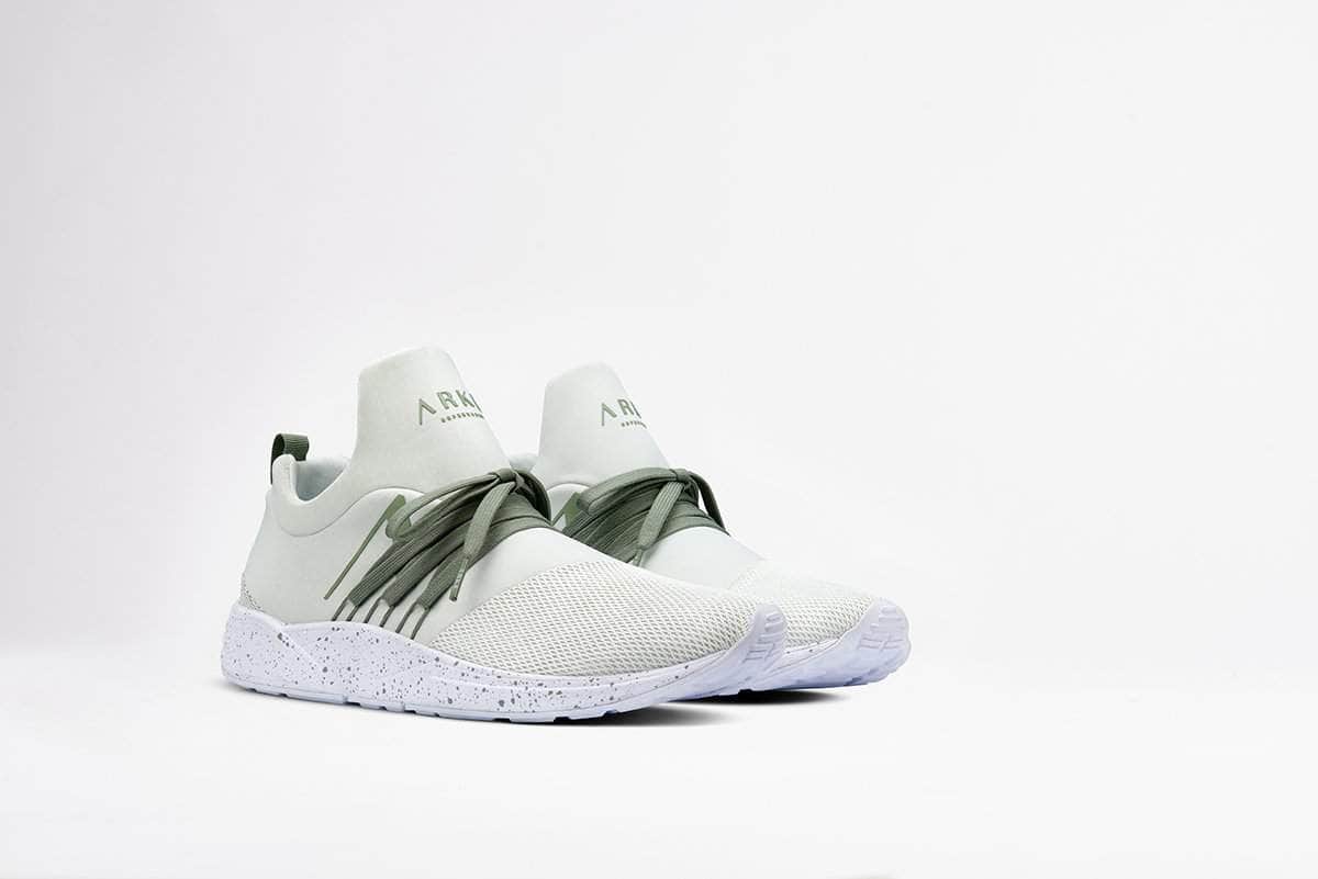 ARKK Collection Raven S-E15 White Granite Green Spray - Women Raven White
