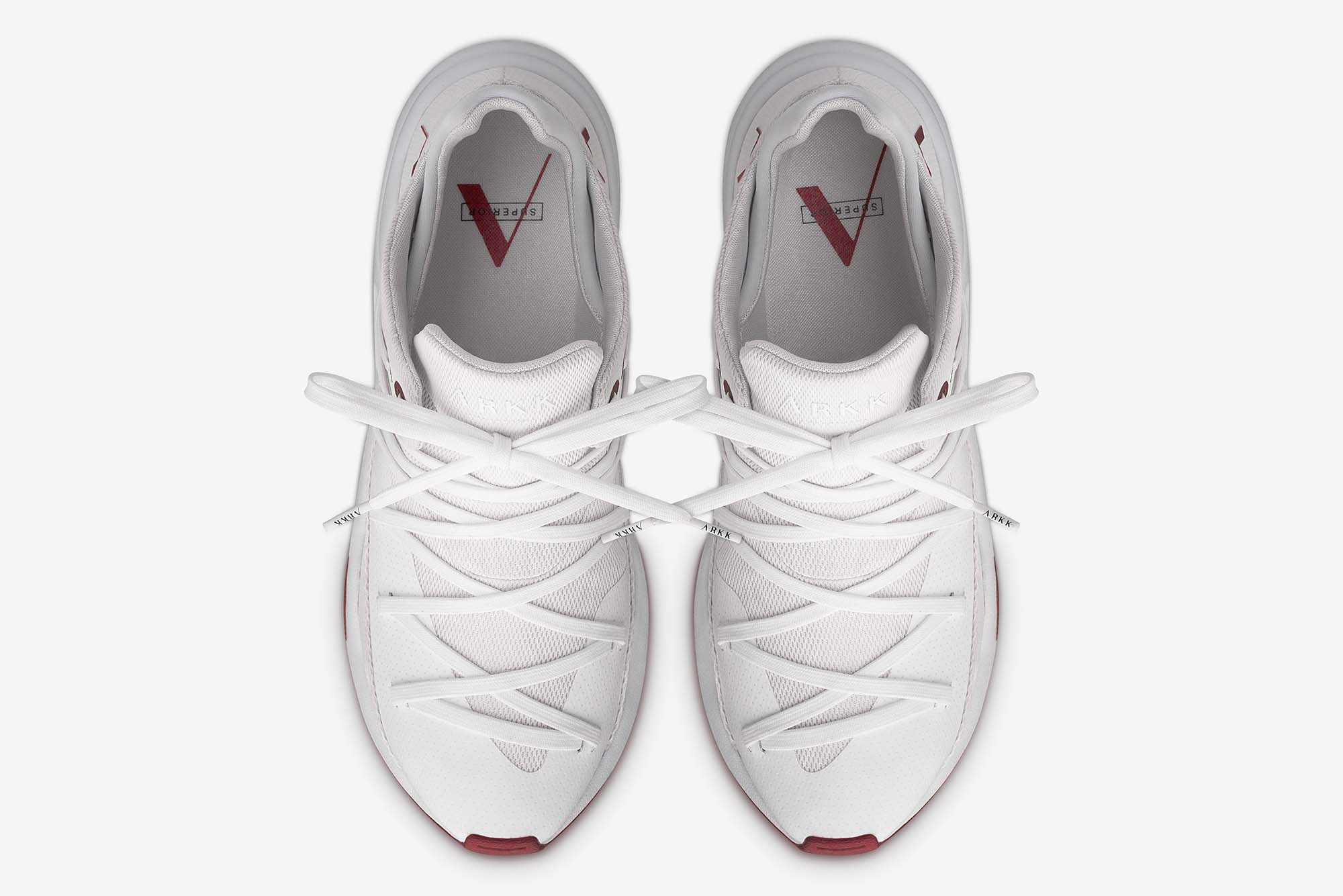 ARKK Collection Spektrm Mesh F-PRO90 White Dark Tomato - Men Spektrm White