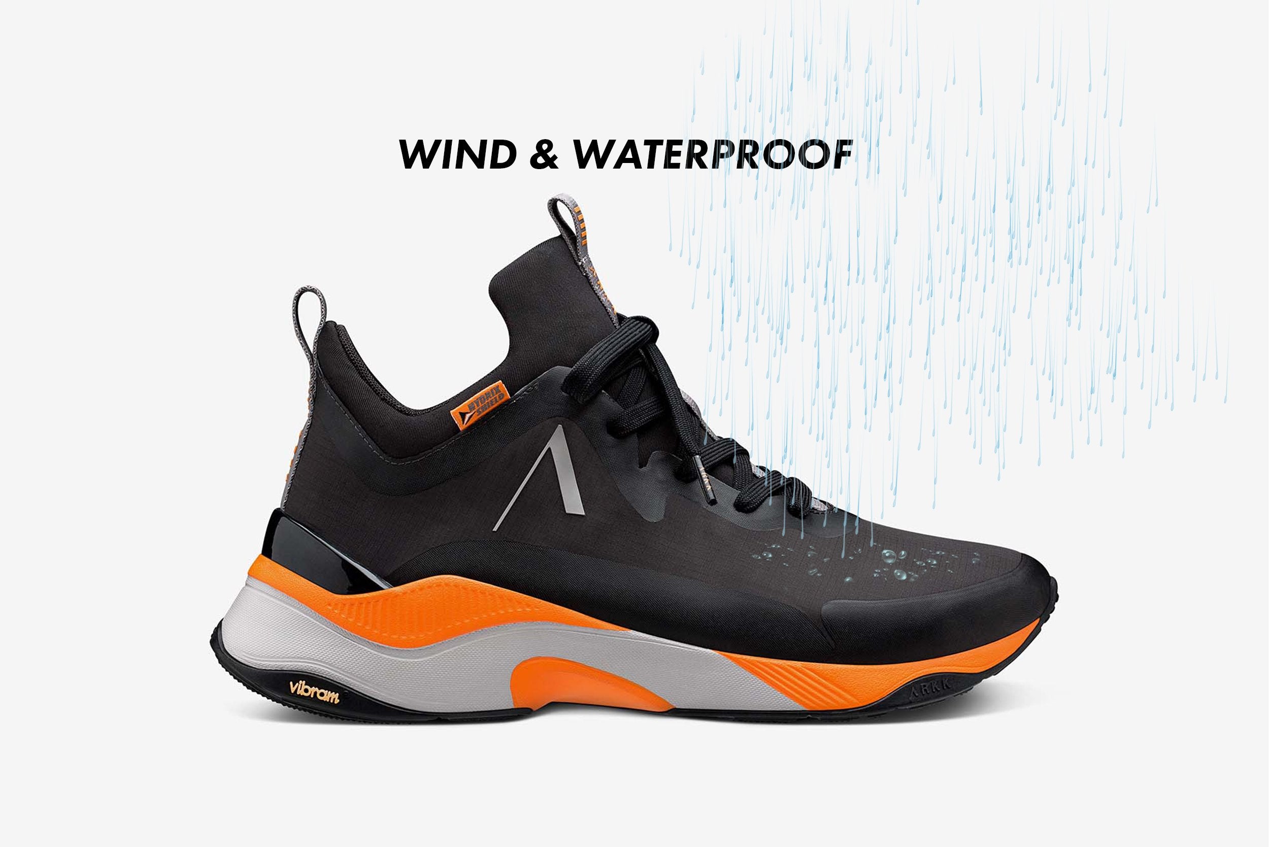 ARKK Collection Stormrydr Nylon HL VULKN Vibram Black Orange Glory - Women Stormrydr