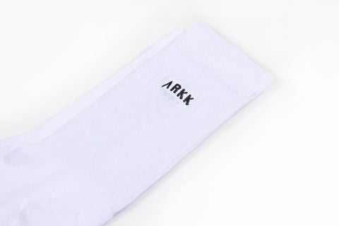 ARKK Accessories The High Sock - Standard White Black - Single Pack Socks