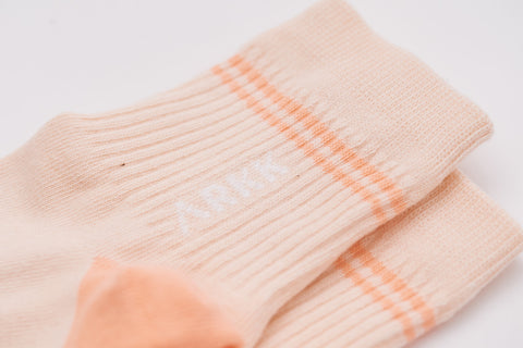 ARKK Accessories The Low Sock Shell Pink Bright Peach Socks Shell Pink Bright Peach