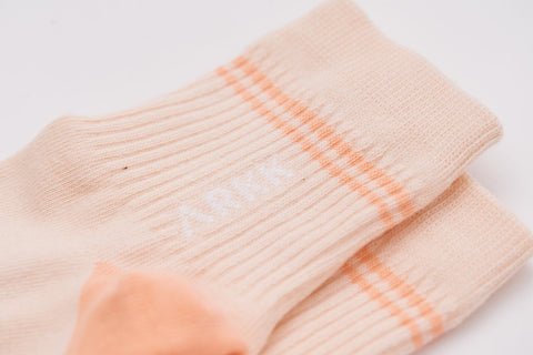 ARKK Accessories The Low Sock Shell Pink Bright Peach The Low Sock Shell Pink Bright Peach