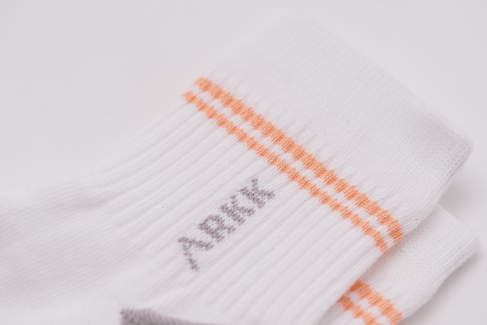 ARKK Accessories The Low Sock White Bright Peach The Low Sock White Bright Peach