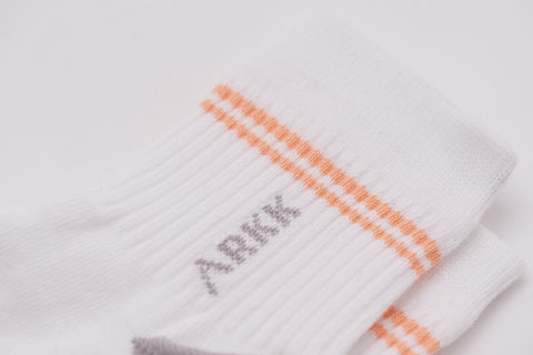 ARKK Accessories The Low Sock White Bright Peach The Low Sock White Bright Peach