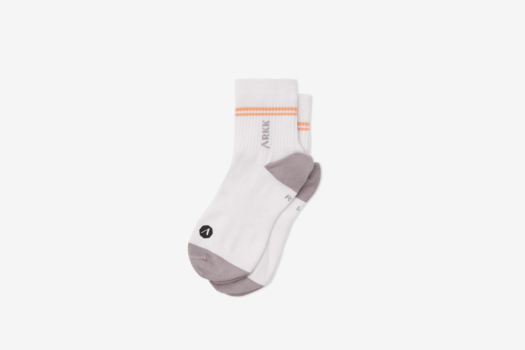 ARKK Accessories The Low Sock White Bright Peach The Low Sock White Bright Peach