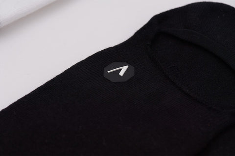 ARKK Accessories The No Show Sock Black White The No Show Sock Black White