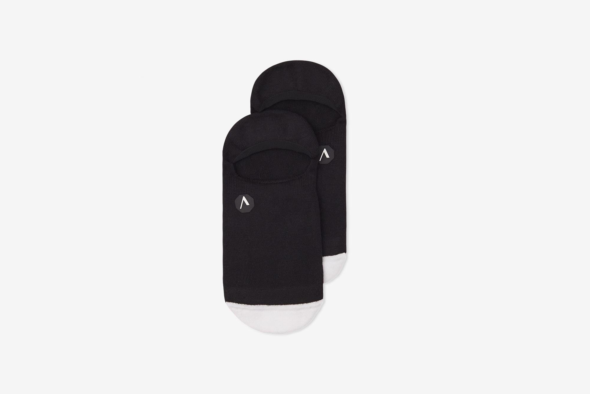 ARKK Accessories The No Show Sock Black White The No Show Sock Black White