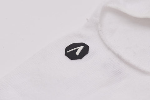 ARKK Accessories The No Show Sock White Black The No Show Sock