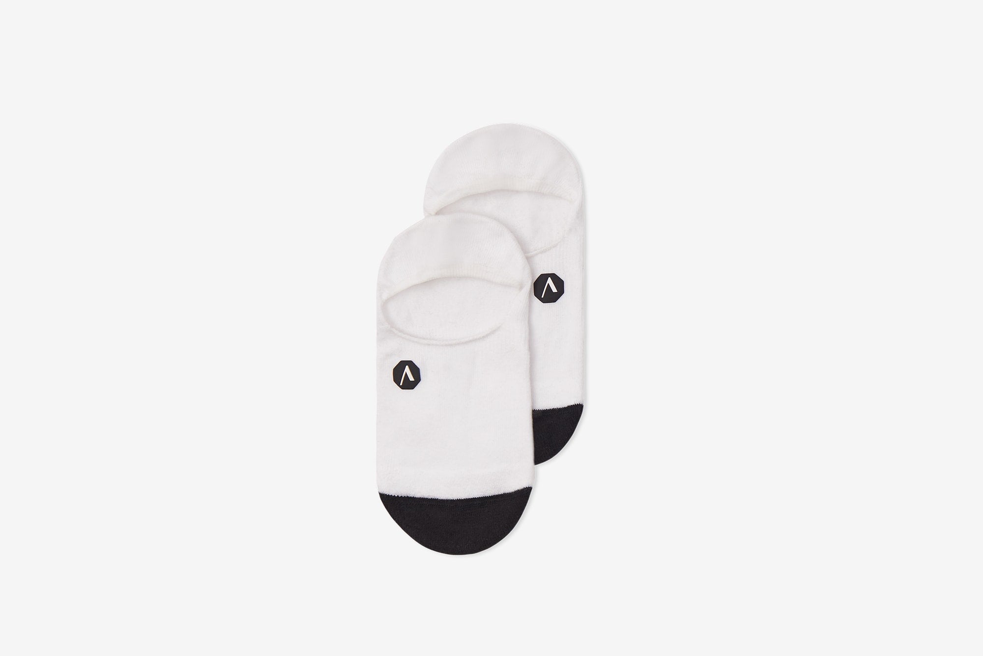 ARKK Accessories The No Show Sock White Black The No Show Sock