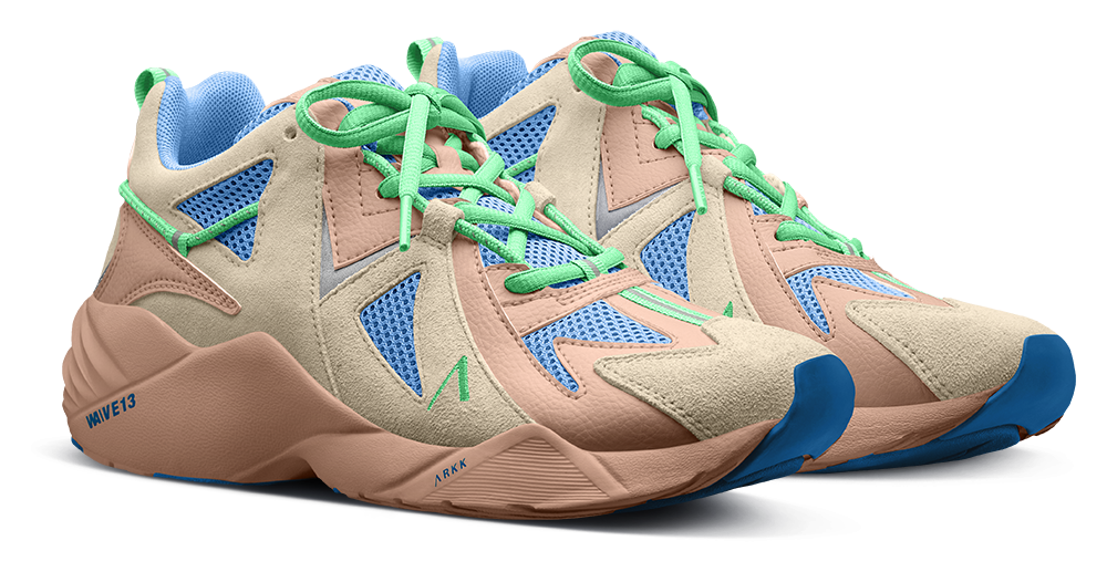 ARKK Collection Tuzon Suede W13 | Dusty Brown Baby Blue | Women Tuzon