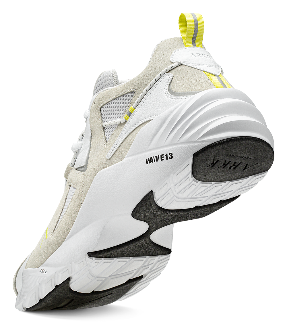 ARKK Collection Tuzon Suede W13 | White Neon Yellow | Women Tuzon